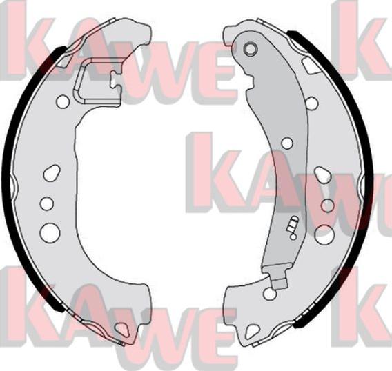 Kawe 01197 - Комплект тормозных колодок, барабанные autosila-amz.com