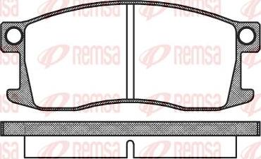 Remsa 9219 - Тормозные колодки, дисковые, комплект autosila-amz.com