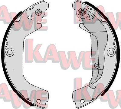 Kawe 01112 - Комплект тормозных колодок, барабанные autosila-amz.com