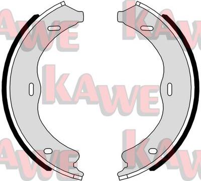 Kawe 01117 - Комплект тормозов, ручник, парковка autosila-amz.com
