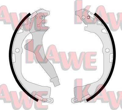 Kawe 01134 - Комплект тормозных колодок, барабанные autosila-amz.com