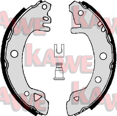 Kawe 01380 - Комплект тормозных колодок, барабанные autosila-amz.com