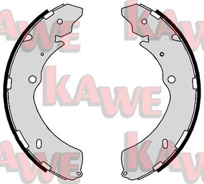 Kawe 08910 - Комплект тормозных колодок, барабанные autosila-amz.com