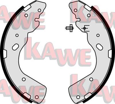 Kawe 08450 - Комплект тормозных колодок, барабанные autosila-amz.com