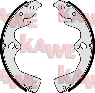 Kawe 08470 - Комплект тормозных колодок, барабанные autosila-amz.com