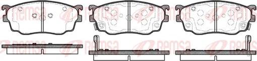 Kawe 0800 02 - Тормозные колодки, дисковые, комплект autosila-amz.com