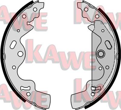 Kawe 08820 - Комплект тормозных колодок, барабанные autosila-amz.com