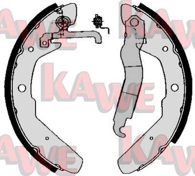 Kawe 03970 - Комплект тормозных колодок, барабанные autosila-amz.com