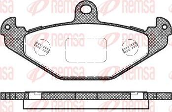 Kawe 0345 20 - Тормозные колодки, дисковые, комплект autosila-amz.com