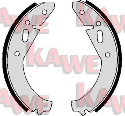 Kawe 03410 - Комплект тормозных колодок, барабанные autosila-amz.com