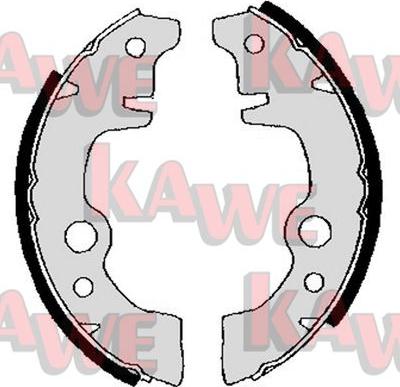 Kawe 03010 - Комплект тормозных колодок, барабанные autosila-amz.com