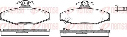 Kawe 0335 02 - Тормозные колодки, дисковые, комплект autosila-amz.com