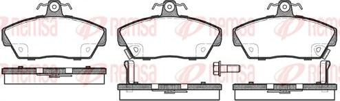 Kawe 0330 02 - Тормозные колодки, дисковые, комплект autosila-amz.com