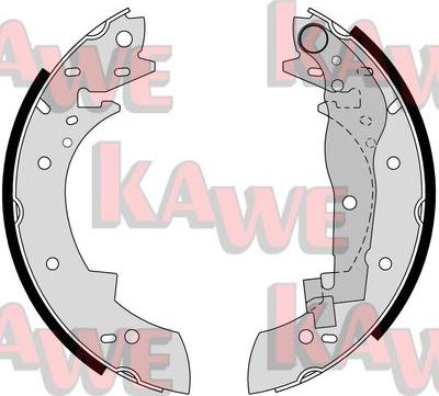 Kawe 03330 - Комплект тормозных колодок, барабанные autosila-amz.com