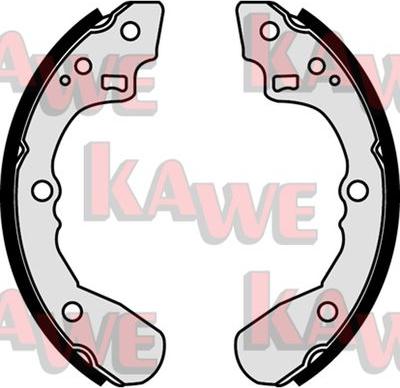Kawe 07440 - Комплект тормозных колодок, барабанные autosila-amz.com