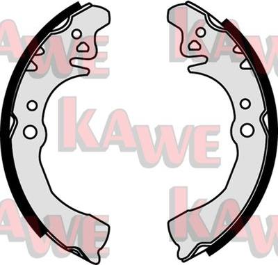 Kawe 07650 - Комплект тормозных колодок, барабанные autosila-amz.com