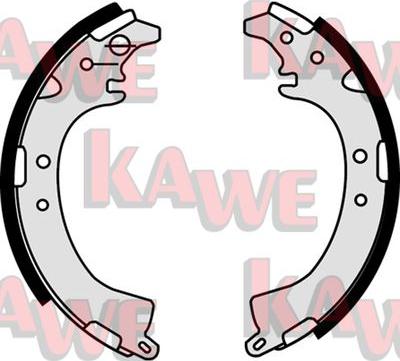 Kawe 07660 - Комплект тормозных колодок, барабанные autosila-amz.com