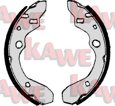 Kawe 07010 - Комплект тормозных колодок, барабанные autosila-amz.com