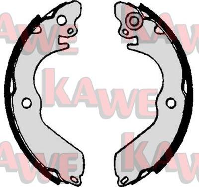 Kawe 07020 - Комплект тормозных колодок, барабанные autosila-amz.com