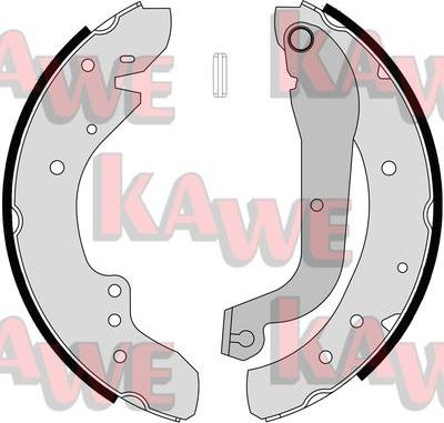 Kawe 07105 - Комплект тормозных колодок, барабанные autosila-amz.com