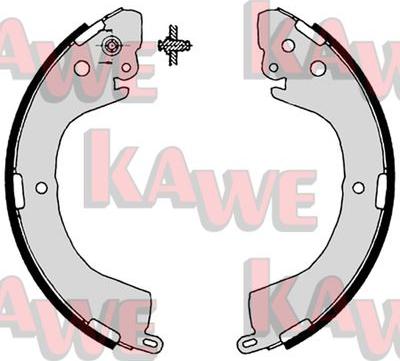 Kawe 07890 - Комплект тормозных колодок, барабанные autosila-amz.com