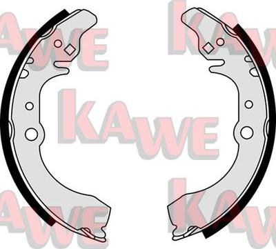 Kawe 07880 - Комплект тормозных колодок, барабанные autosila-amz.com
