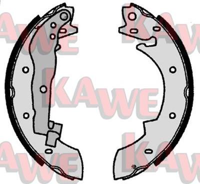 Kawe 07350 - Комплект тормозных колодок, барабанные autosila-amz.com