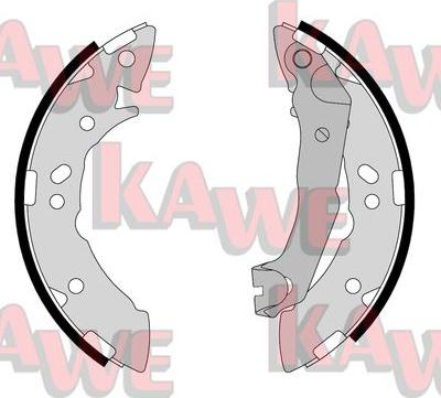 Kawe 07710 - Комплект тормозных колодок, барабанные autosila-amz.com