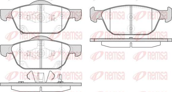 Kawe 1552 02 - Тормозные колодки, дисковые, комплект autosila-amz.com