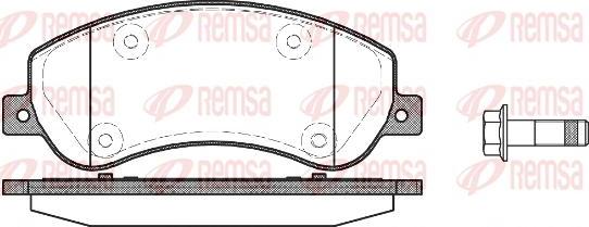 Triscan RH 21250 00 - Тормозные колодки, дисковые, комплект autosila-amz.com