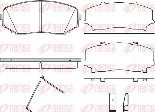 Kawe 1267 02 - Тормозные колодки, дисковые, комплект autosila-amz.com