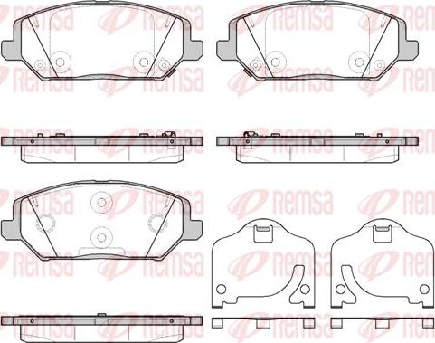 Kawe 1783 02 - Тормозные колодки, дисковые, комплект autosila-amz.com