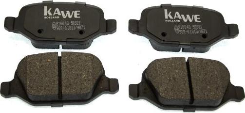 Kawe 810 048 - Тормозные колодки, дисковые, комплект autosila-amz.com