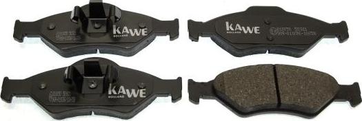 Kawe 810050 - Тормозные колодки, дисковые, комплект autosila-amz.com
