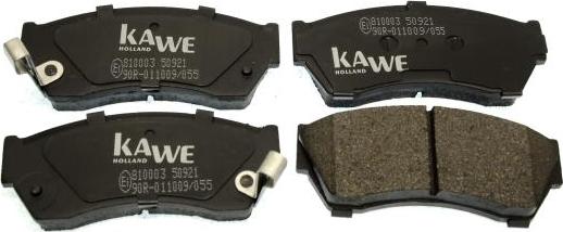 Kawe 810003 - Тормозные колодки, дисковые, комплект autosila-amz.com