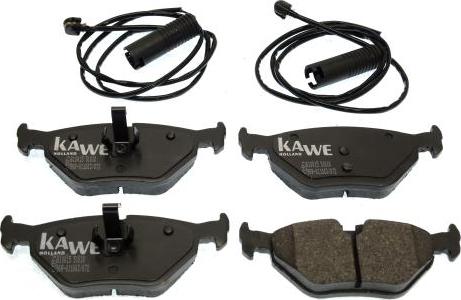 Kawe 810015 - Тормозные колодки, дисковые, комплект autosila-amz.com