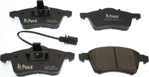 Kawe 810031 - Тормозные колодки, дисковые, комплект autosila-amz.com