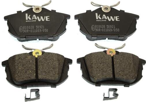 Kawe 810028 - Тормозные колодки, дисковые, комплект autosila-amz.com