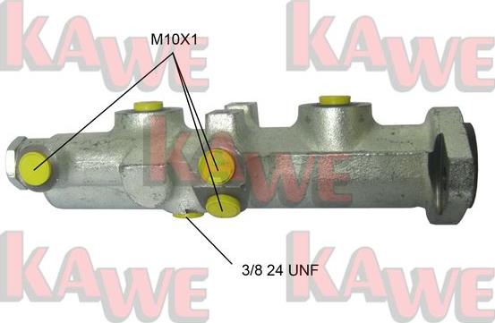 Kawe B1243 - Главный тормозной цилиндр autosila-amz.com