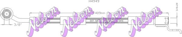 Kawe H4949 - Тормозной шланг autosila-amz.com