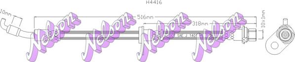 Kawe H4416 - Тормозной шланг autosila-amz.com