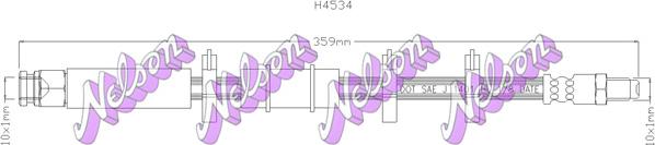 Kawe H4534 - Тормозной шланг autosila-amz.com