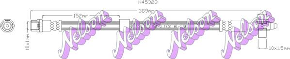 Kawe H4532Q - Тормозной шланг autosila-amz.com