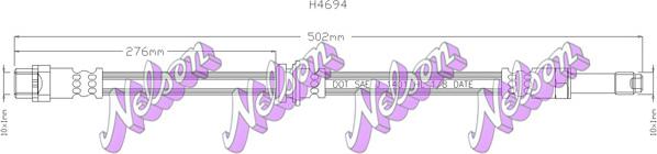 Kawe H4694 - Тормозной шланг autosila-amz.com