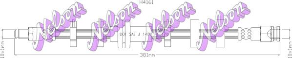 Kawe H4161 - Тормозной шланг autosila-amz.com