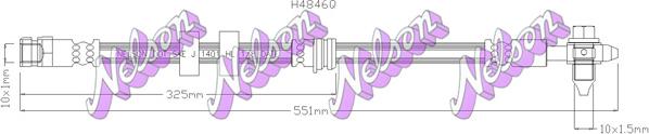 Kawe H4846Q - Тормозной шланг autosila-amz.com