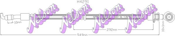 Kawe H4291 - Тормозной шланг autosila-amz.com