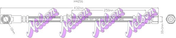 Kawe H4216 - Тормозной шланг autosila-amz.com