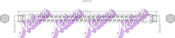 Kawe H4731 - Тормозной шланг autosila-amz.com