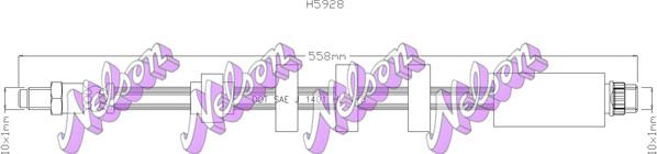 Kawe H5928 - Тормозной шланг autosila-amz.com